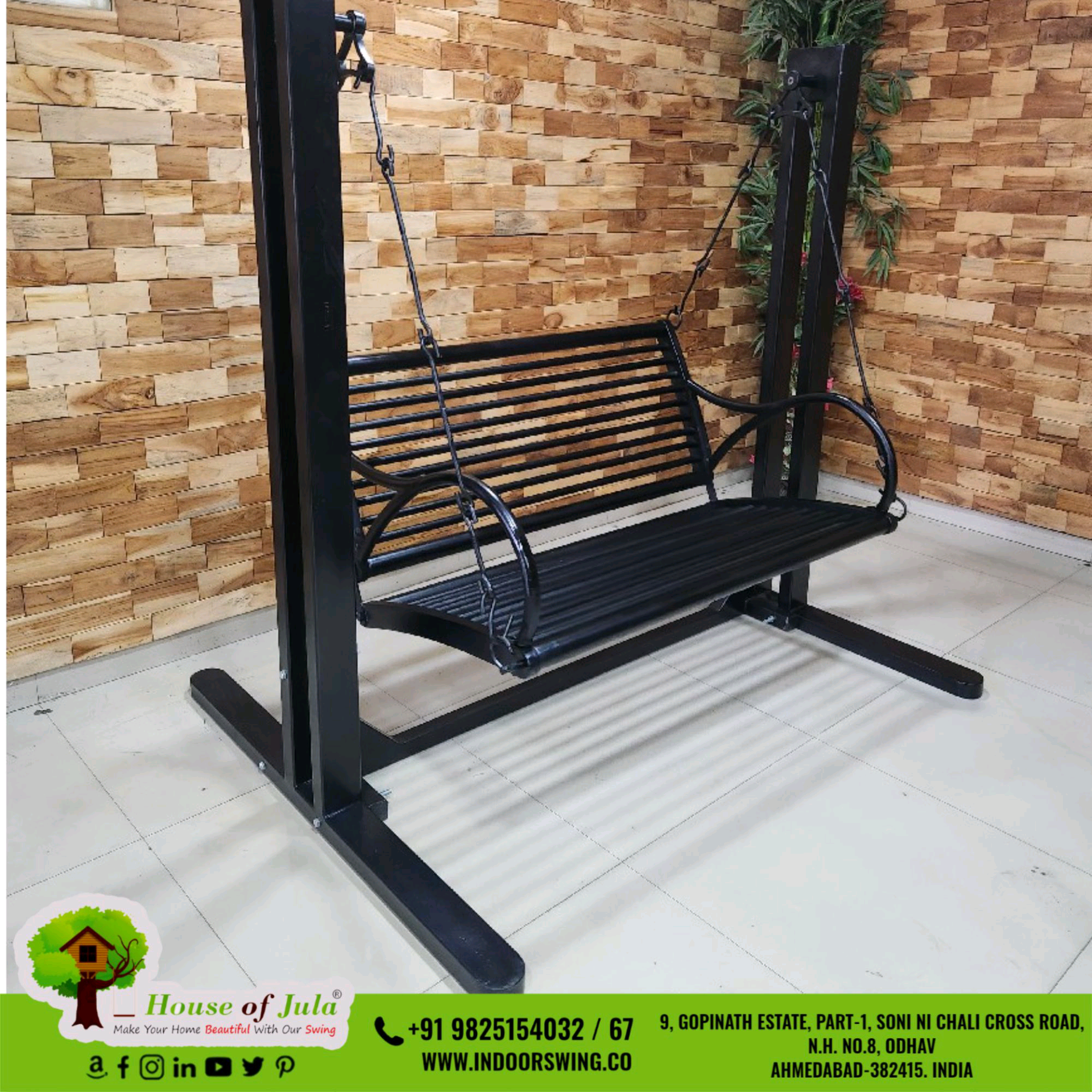 Indoor & Balcony Metal Swing 